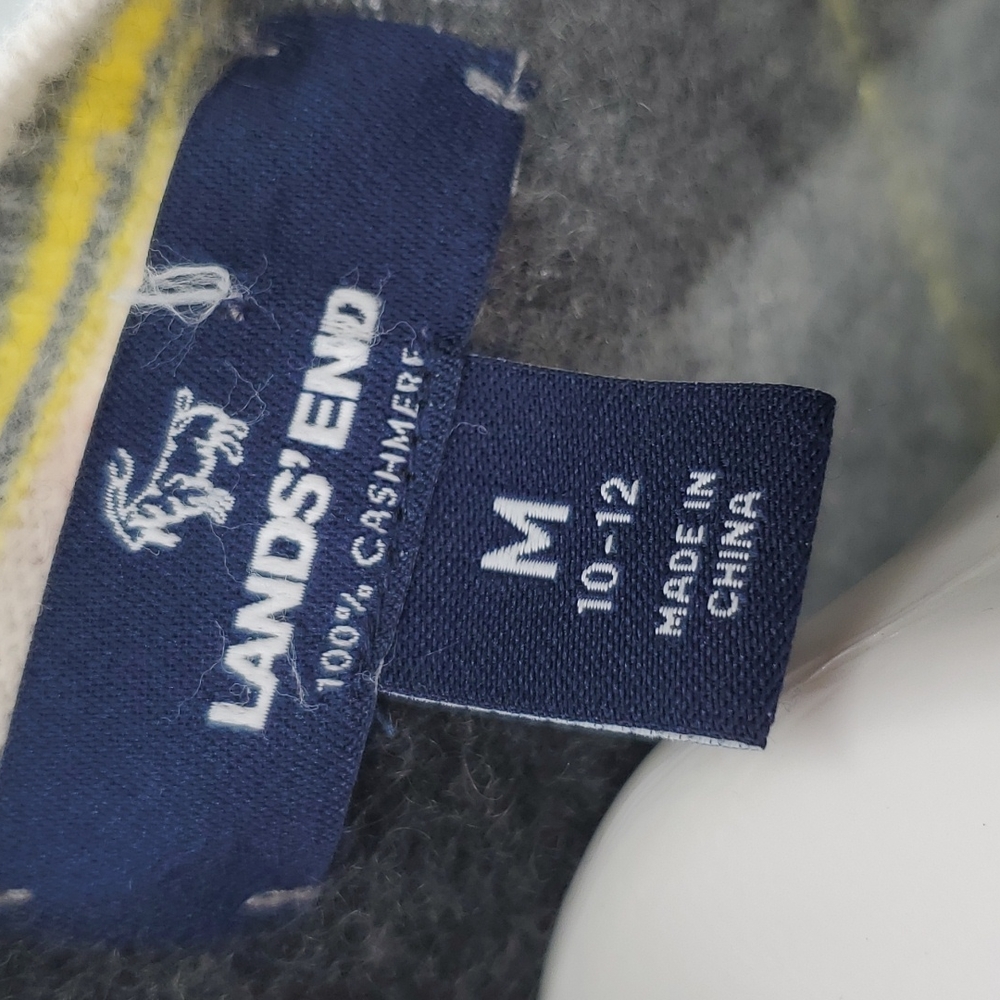 100%cashmere Lands end cardigan sweater - Picture 8 of 9